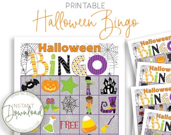 Halloween Bingo - Class Party - Classroom Games - Halloween Games - Kid's Bingo