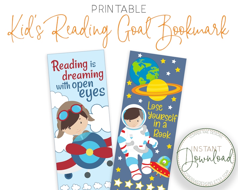 kids bookmarks printable childrens bookmark summer activity etsy