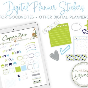 Goodnotes Stickers Kit, Digital Stickers, Goodnotes Planner, Ipad Planner Stickers
