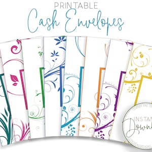 Cash Envelopes Set of 8 | Cash Envelope System  | Cute Cash Envelopes | Budget Envelopes | Printable
