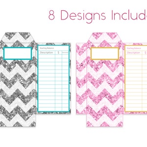 Vertical Budget Envelopes Printable Cash Envelopes Cash | Etsy
