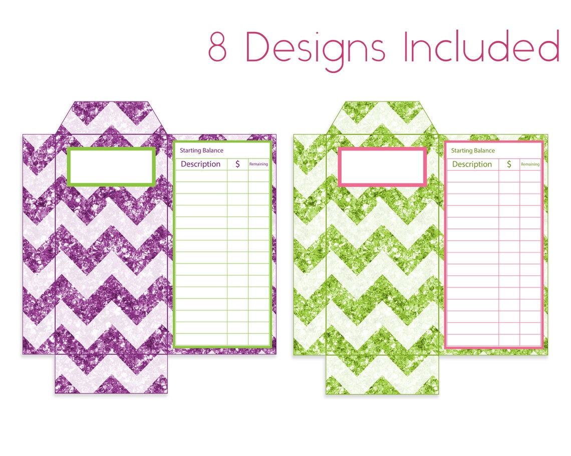 Vertical Budget Envelopes Printable Cash Envelopes Cash | Etsy