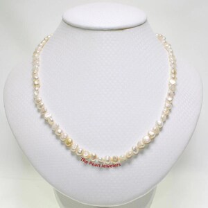 White Baroque Freshwater Pearl Necklace