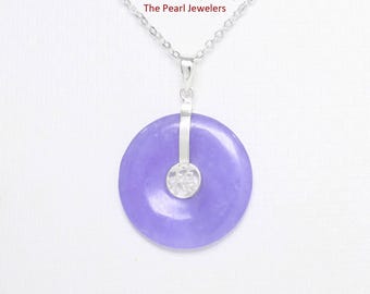 Lavender Jade Fortune Pendant