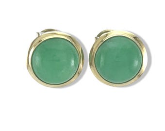 Orecchini a cerchio con ametista di tutti i giorni, oro giallo massiccio 14k, re