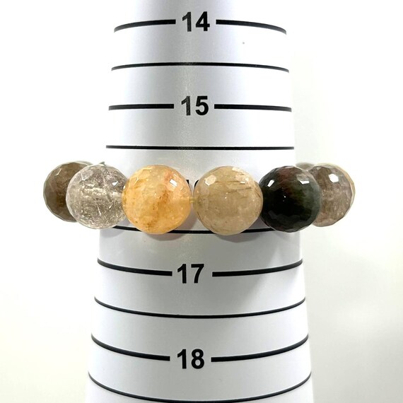 16 mmファセットマルチカラールチルクォーツブレスレット - Etsy 日本