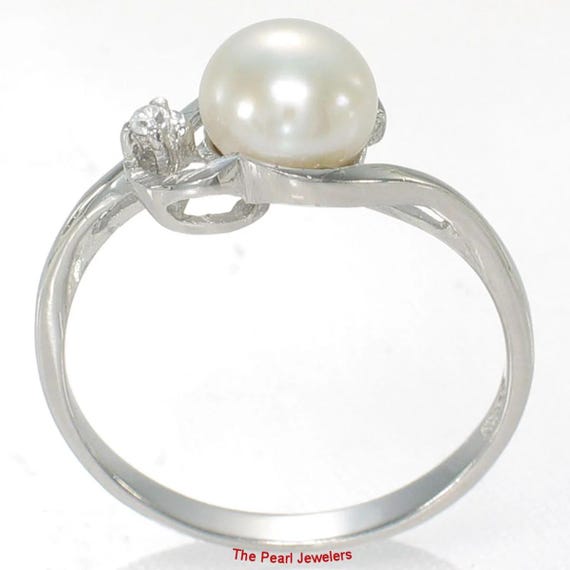 Bague En Argent Avec Perle De Culture Et Zircons - Neuf Sans Emballage