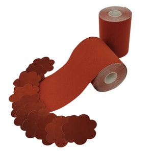 HighOh™ Breast Lift Tape 3 Inch with brown nipple covers