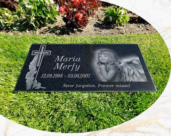 Placa Acrílico Recordatoria Cementerio Personalizada Lapidas