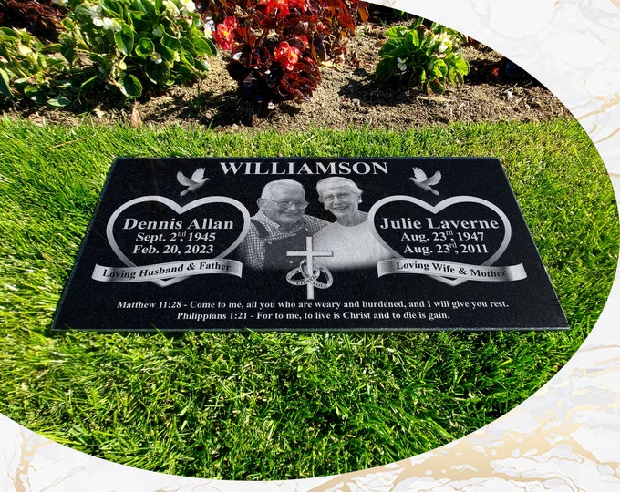 Human Headstone, Granite Headstone, Diamond Engraved