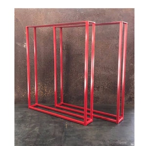 Table Leg Red Metal Table Legs, 5/8 U Red (set of 2) - Etsy