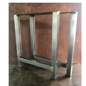 Metal Table Legs, 2x2 H Raw (Set of 2)