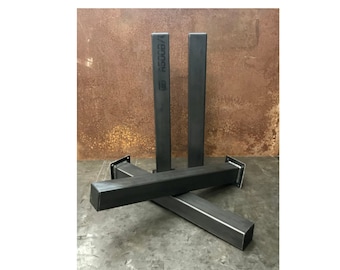 Metal Table Legs, 3x3 Single Tube, Raw (Set of 4)