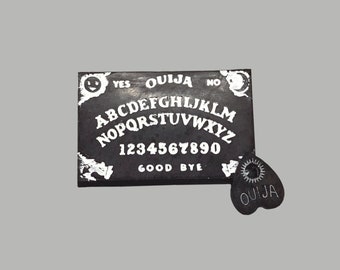 Miniature Ouija & Planchette Resin or Clay Spirit Board