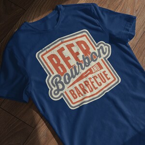 Beer Bourbon and BBQ Grilling Short-Sleeve T-Shirt