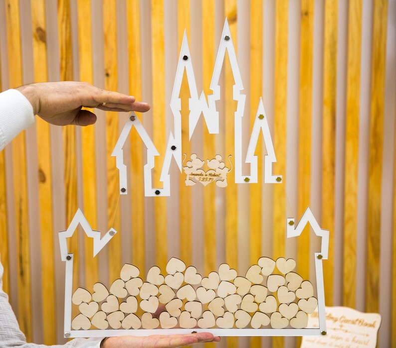 Disney Guest book Wedding guest book Disney castle wedding Etsy