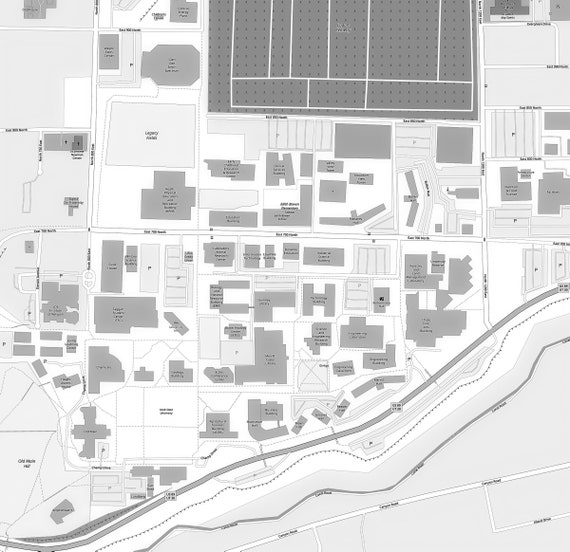 Utah State Campus Map Utah State University Map - Etsy