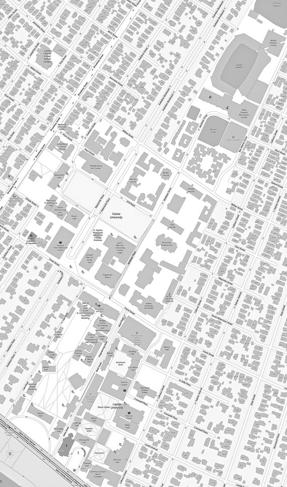 Tulane University Map Getting There