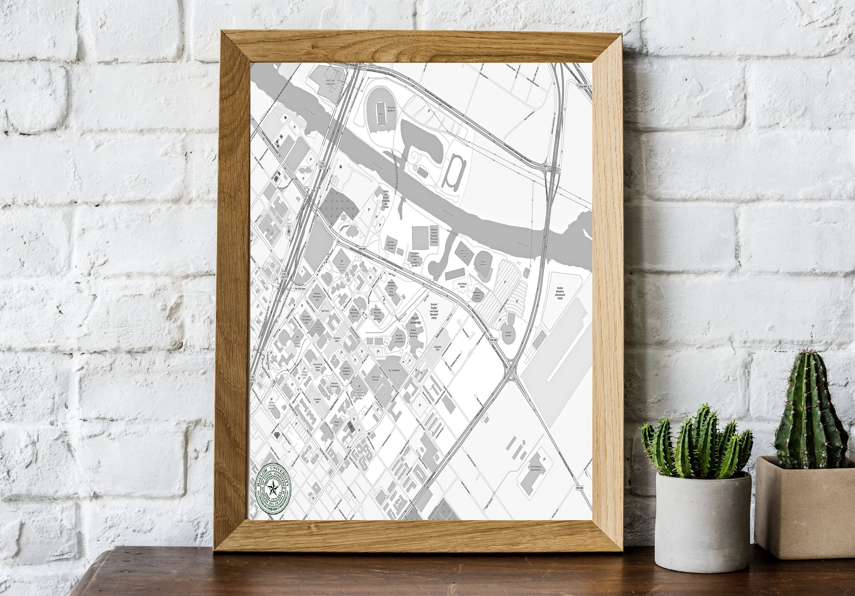 Texas A&amp;M University Map - Etsy