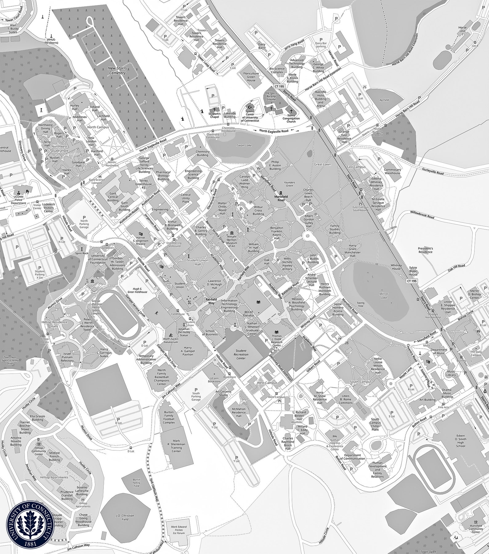 Connecticut College Campus Map connecticut-college-campus-map