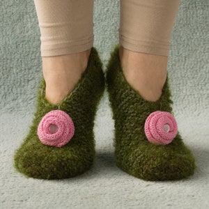 Hand gebreide &quot;Silent slippers&quot;