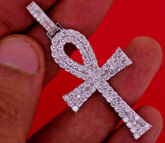 Diamond ankh 2024 cross necklace