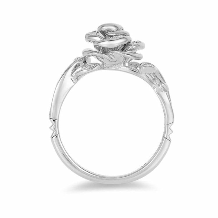 An Antique Enchanted Disney Belle 1/10 CT. T.W. Cz Diamond