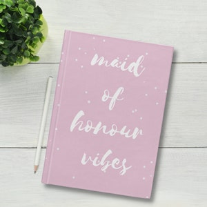Maid of Honour Notebook | Maid of Honour Proposal | Maid of Honour Planner | MOH Journal | Bridal Party Notebook | Maid of Honour Gift