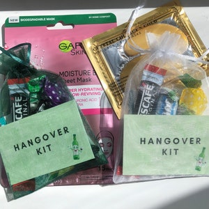 Hangover Kit (pre filled) party favour, survival kit, hen do, bachelorette party or wedding favour gift idea