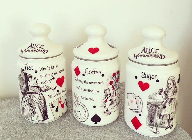 alice in wonderland tea coffee sugar