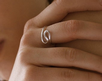 Ring ribbon, strip ring, line ring, simple jewelry, beautiful thin ring, delicate silver ring