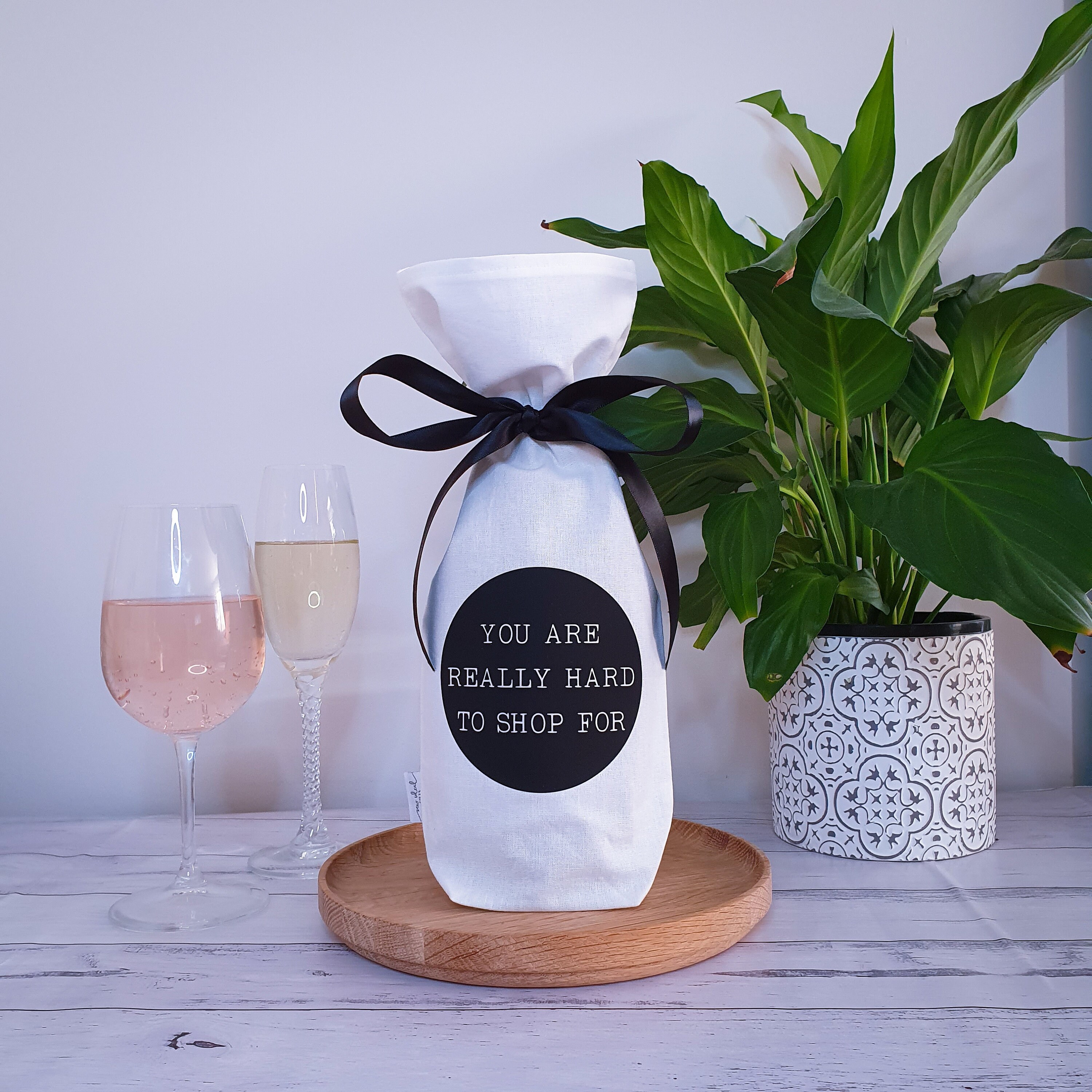Wine Gift Bag Reusable Gift Bag You Are Really Hard to Shop Etsy UK
