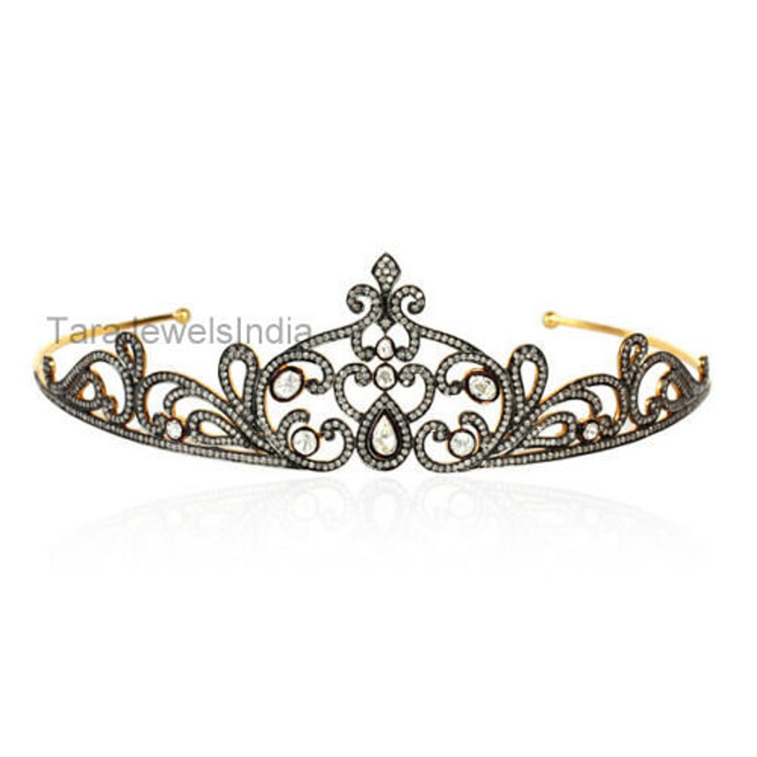 Victorian Diamond Tiaras Polki Diamond Tiaras Handmade Etsy