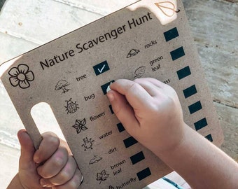 Nature Scavenger Hunt Board