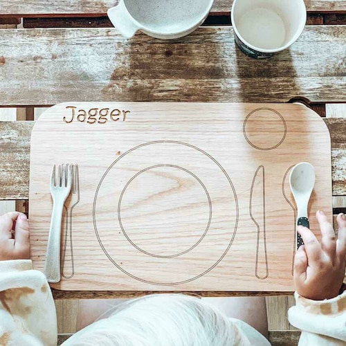 Montessori Placemat Printable Personalized Children Placemat Etsy