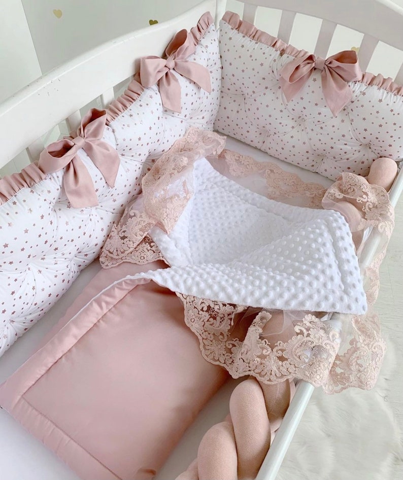 Dusty Rose Nursery Bedding Mauve Crib Bedding Crib Set Dusty Etsy