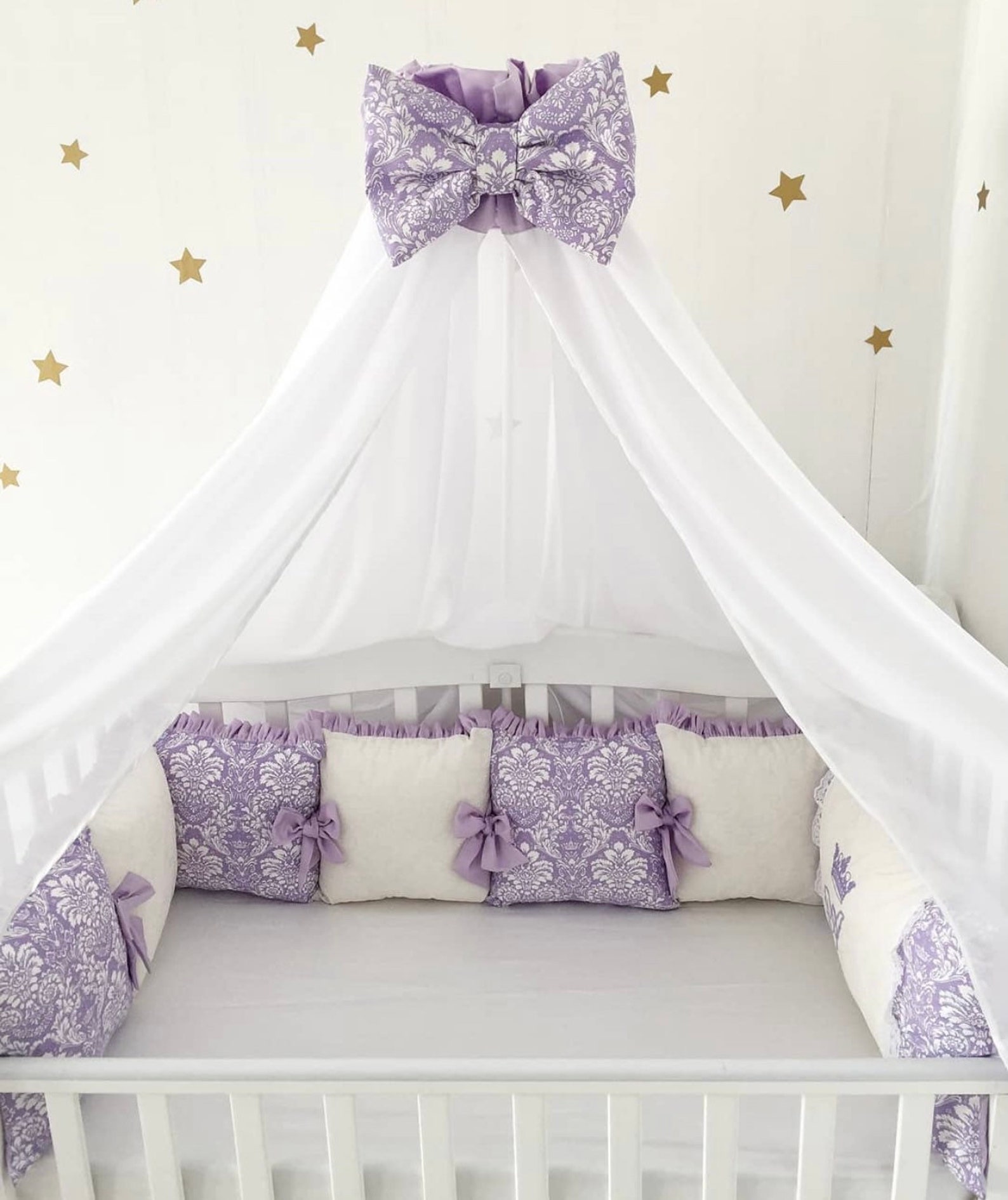 Purple baby Baby Bedding Set Cot Bedding Girl Nursery Boy Set Etsy