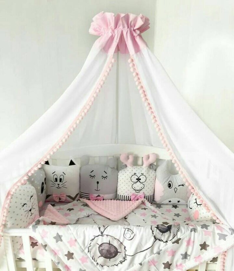 Cot Bedding Teddy Crib Bumper Baby Boy Gift Baby Crib Nursery Etsy