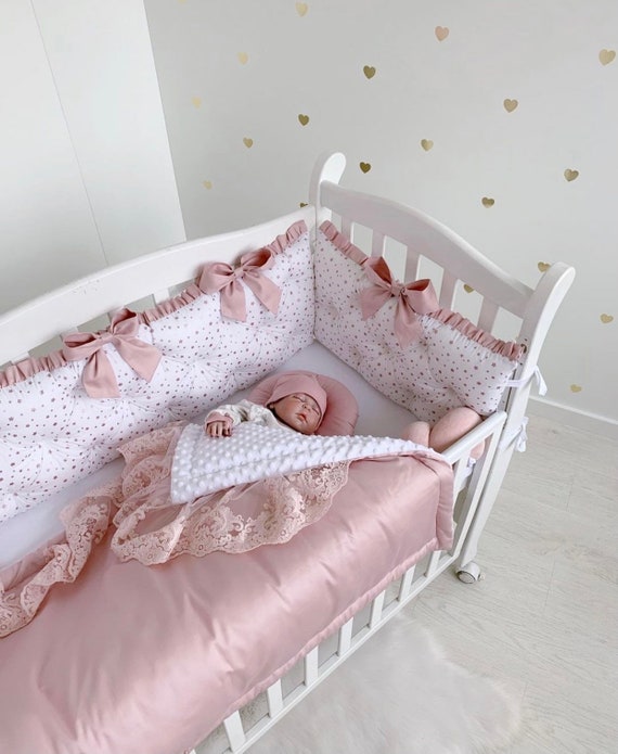 Dusty Rose Nursery Bedding Mauve Crib Bedding Crib Set Dusty Etsy