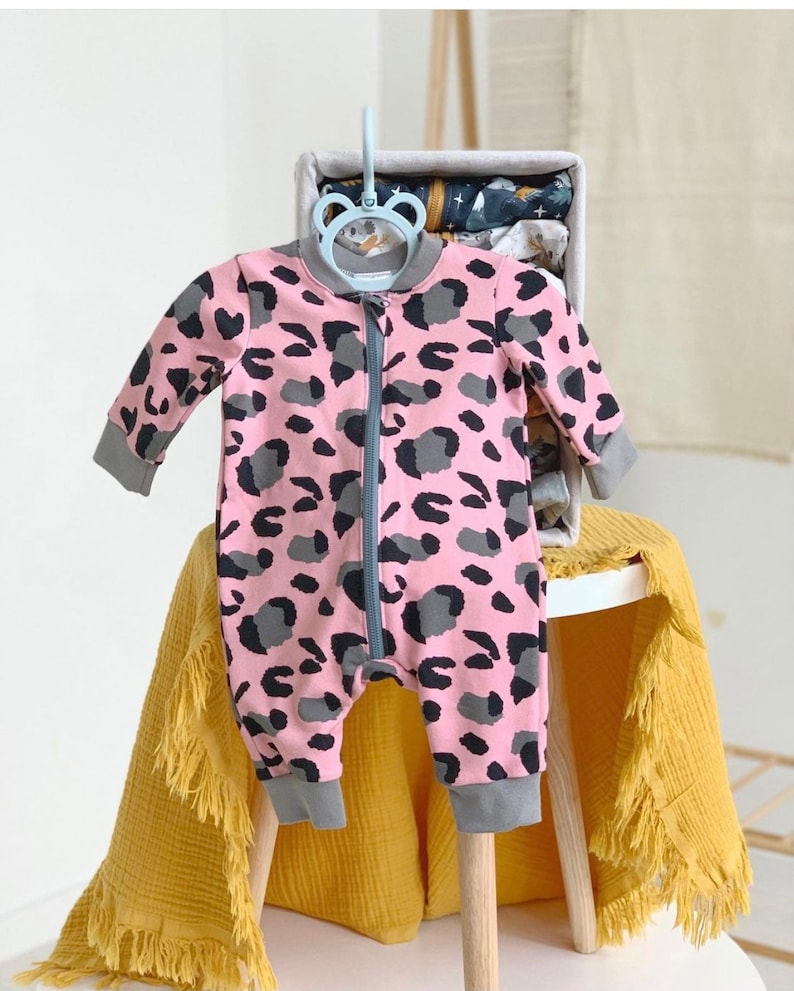 Baby girl romper Baby Patterned Long Sleeve Baby Romper Organic baby Romper Baby Sleeper Printed cotton Baby Overall