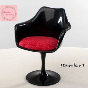 1:6 Dollhouse office chair, dollhouse chair , office accessory, chair miniature dollhouse decoration accessories image 1