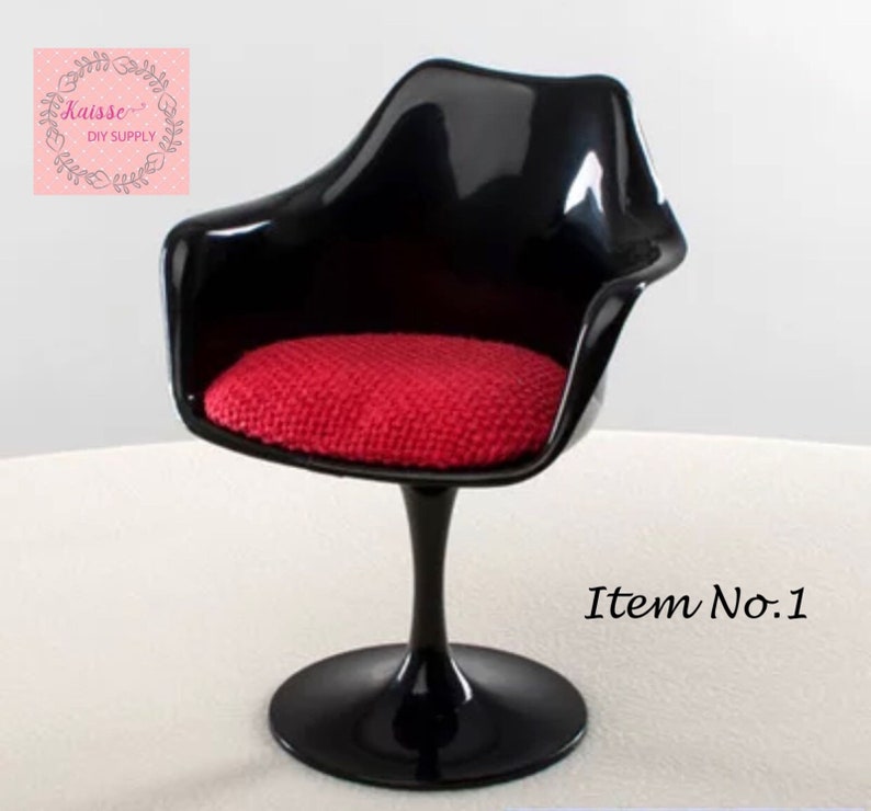 1:6 Dollhouse office chair, dollhouse chair , office accessory, chair miniature dollhouse decoration accessories image 1