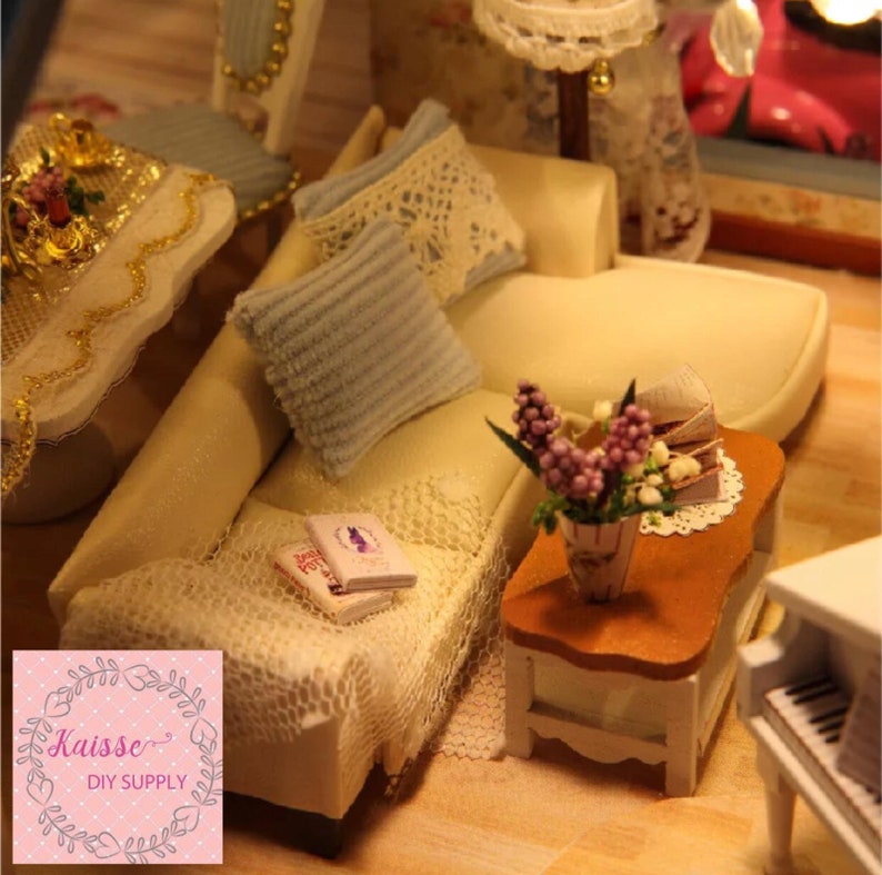 DIY Miniature Dollhouse Kit DIY Dollhouse Craft Kit Etsy