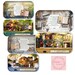Dollhouse DIY kit, DIY handcraft miniature , box theatre with light countryside, snowdream - 6 styles to choose from 
