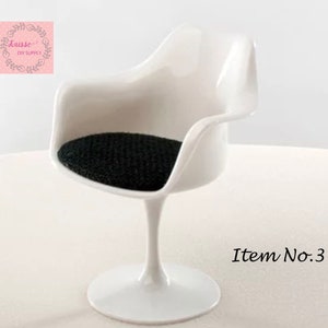 1:6 Dollhouse office chair, dollhouse chair , office accessory, chair miniature dollhouse decoration accessories image 3