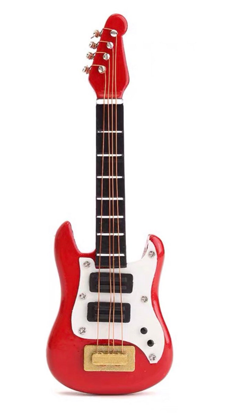 112 Miniature Electric Guitar Dollhouse Miniature Electric Etsy