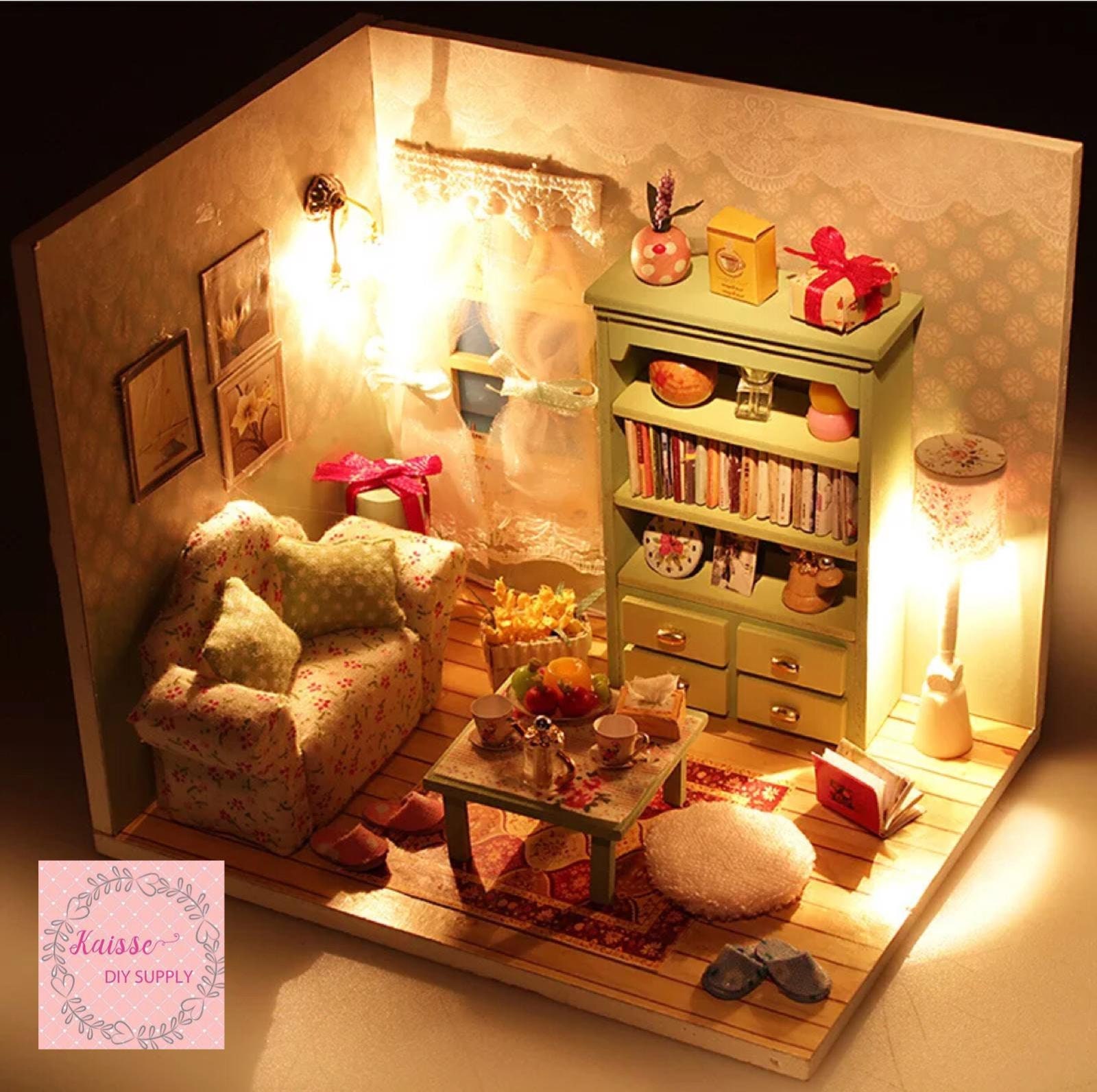 DIY Miniature Dollhouse Kit DIY Dollhouse Craft Kit Etsy