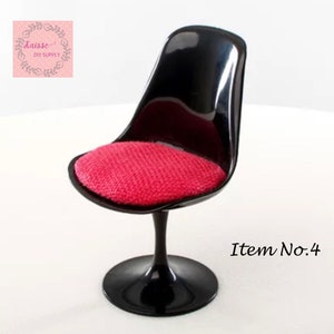 1:6 Dollhouse office chair, dollhouse chair , office accessory, chair miniature dollhouse decoration accessories image 4