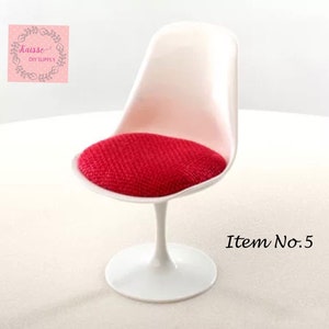 1:6 Dollhouse office chair, dollhouse chair , office accessory, chair miniature dollhouse decoration accessories image 5