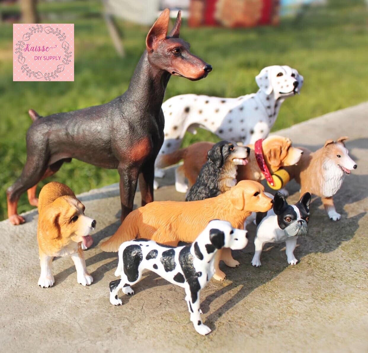 Miniature dog figurines shop